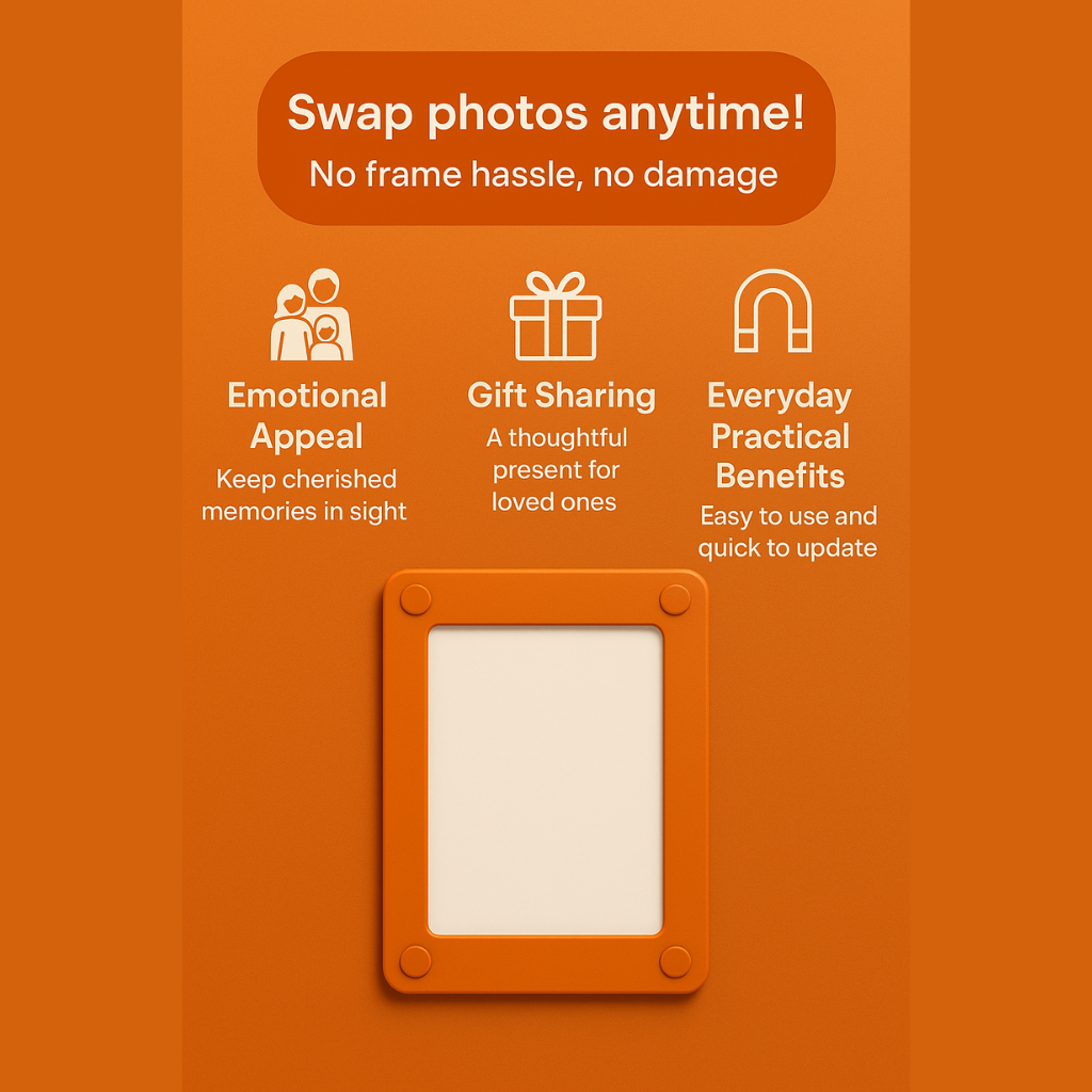 Pack Magnetic Picture Frames